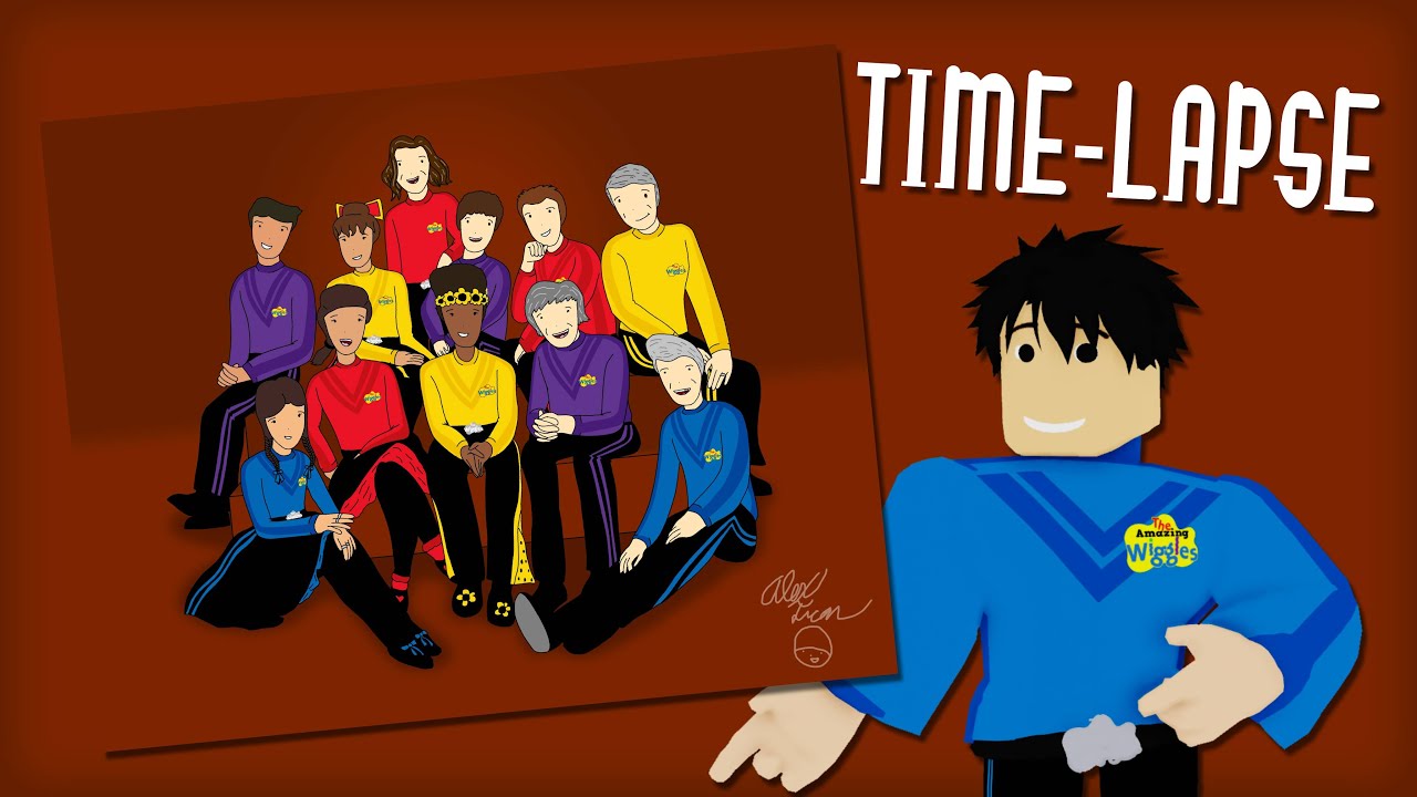 All The Wiggles Art Time-Lapse