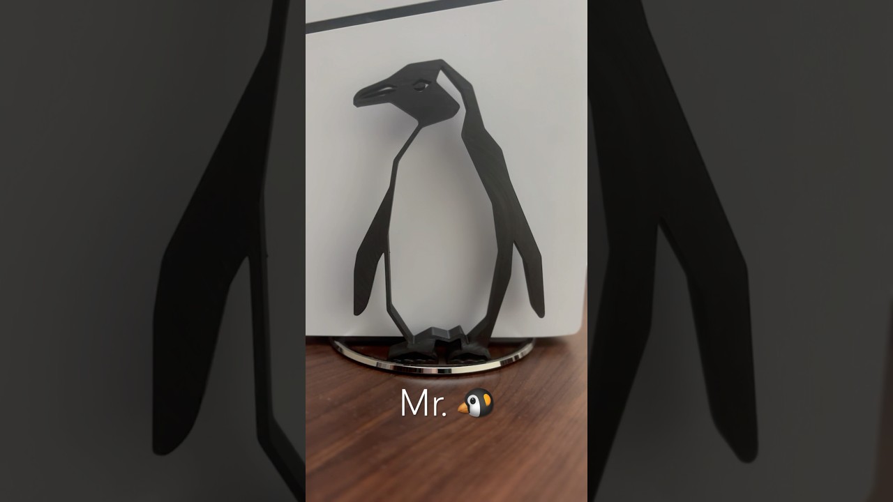 Penguin - Geometric Line Art #3dprinting #bambulab #plafilament #lineart #diy #3dprinter #bambulaba1