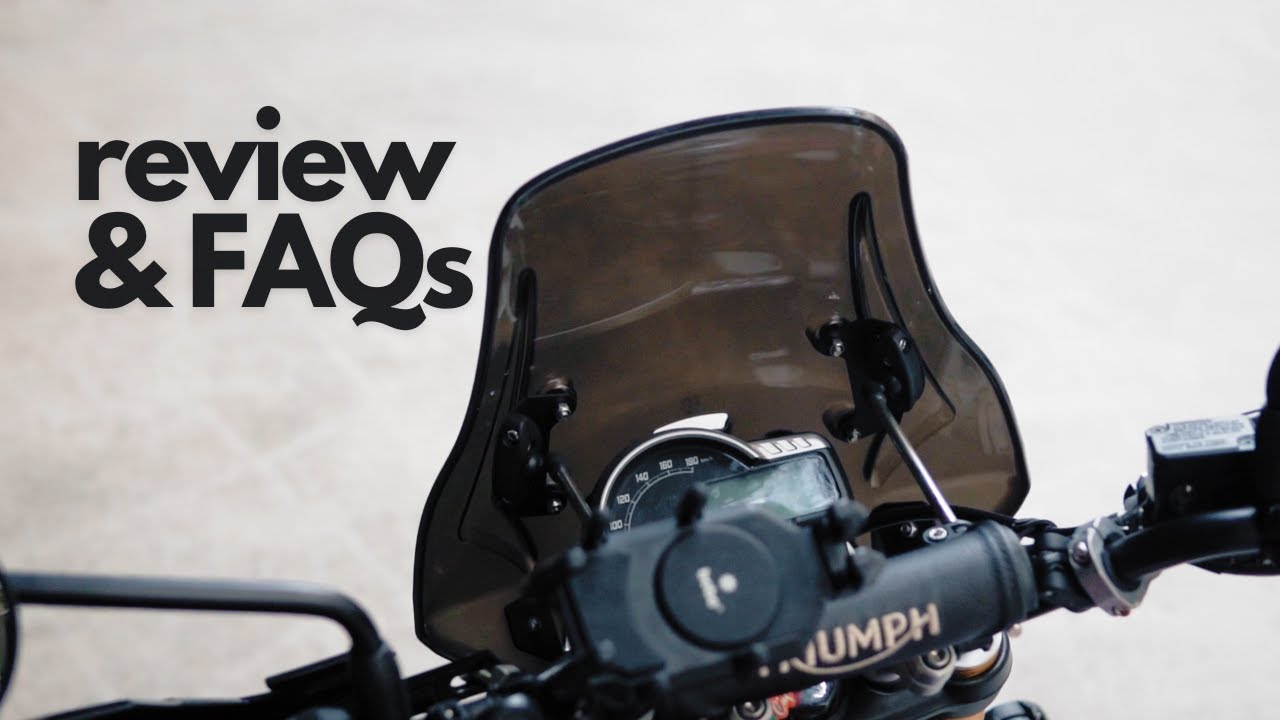 Сделайте Triumph Scrambler 400X удобным для путешествий | Долгосрочный обзор ветрового стекла Car...