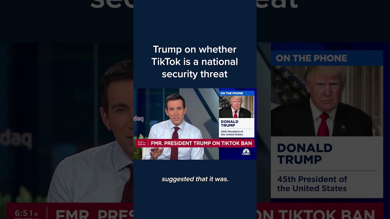 Trump on whether TikTok is a national security threat