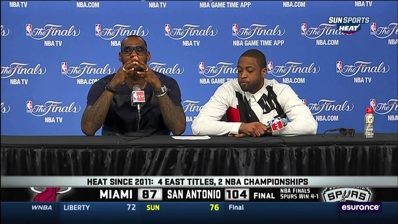 June 15, 2014 - Sunsports - Wade & LeBron Post Game Press Conference 2014 NBA Finals Game 05