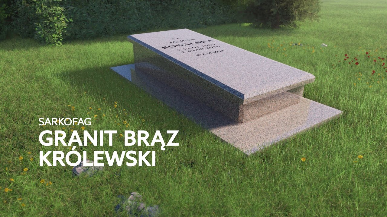 Sarkofag granit Brąz Kr&oacute;lewski