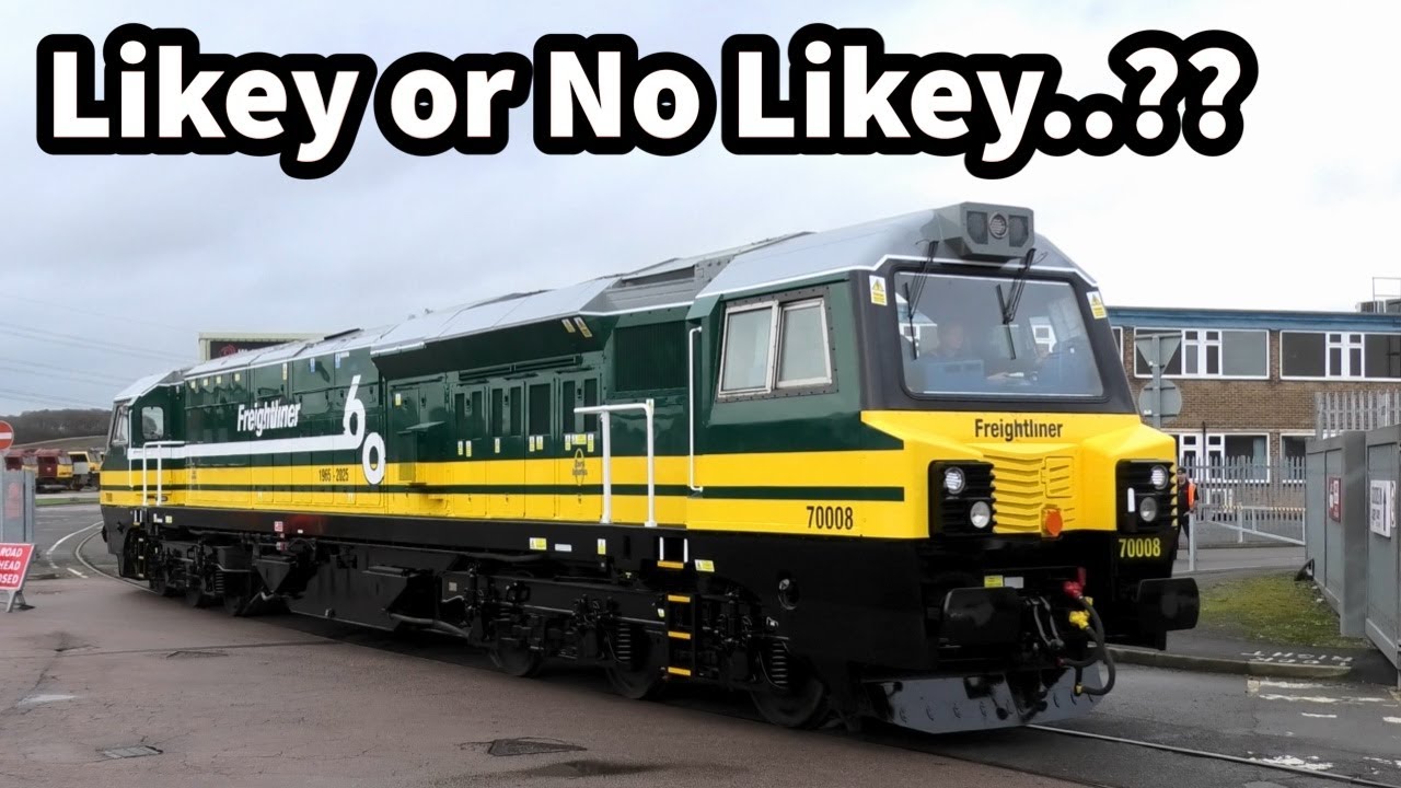 NEW 60th Livery for Freightliner 70008..! Plus other Locos at Wabtec Brush Loughborough! 02/12/24