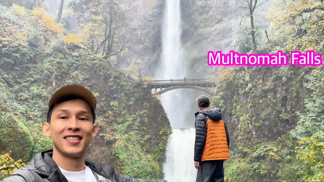 Multnomah Falls ទឹកធ្លាក់នៅអាមេរិក