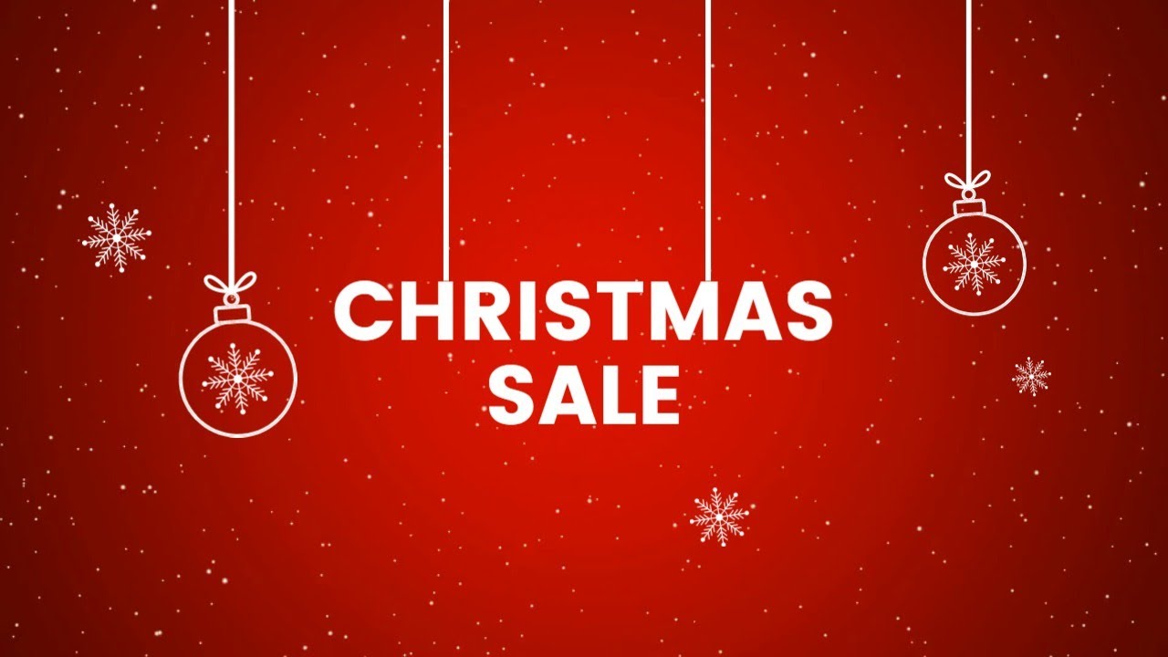 Free Fun Red Christmas Sale Video Template (Customizable) - FlexClip