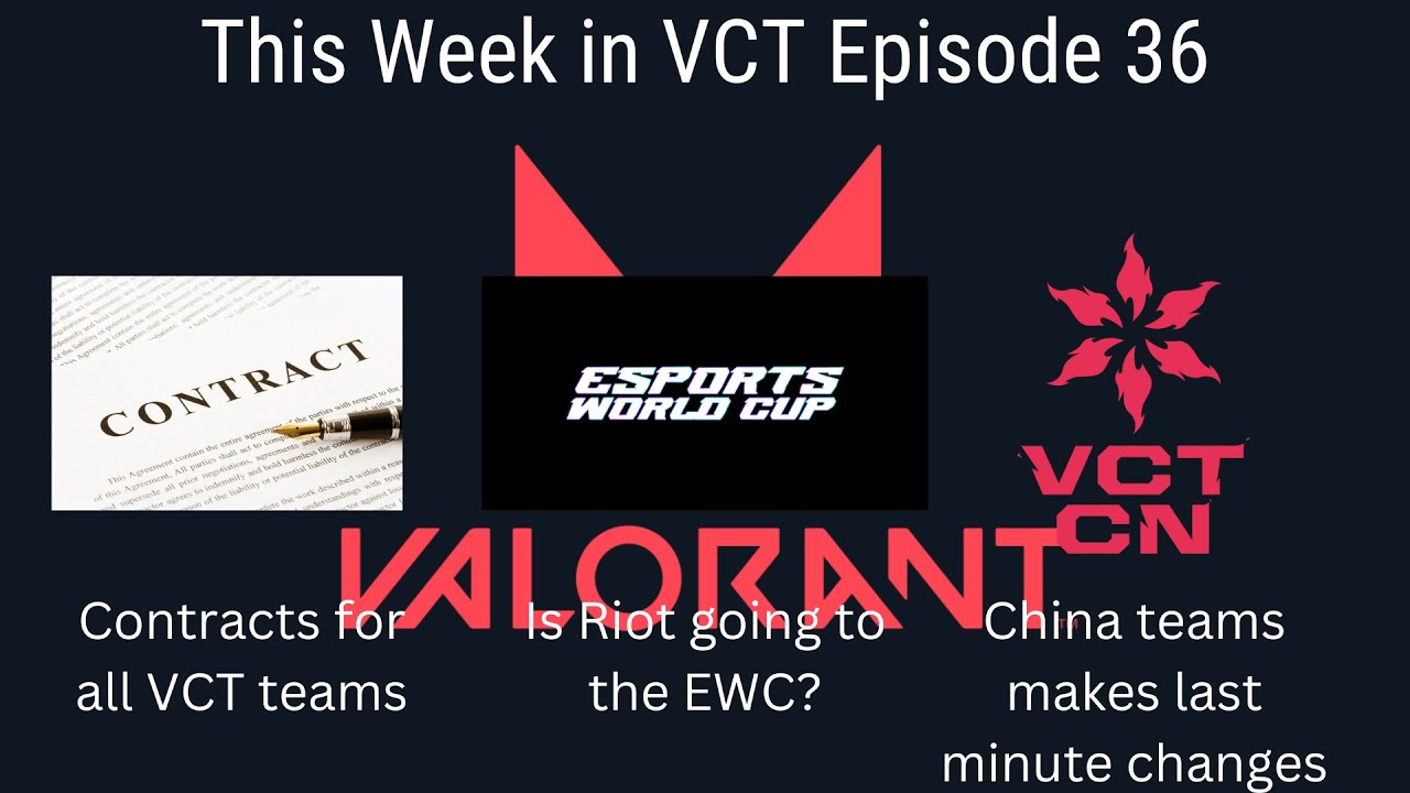 This Week in VCT Episode 36 (Contracts, RIOT X EWC, China teams makes last minute changes)