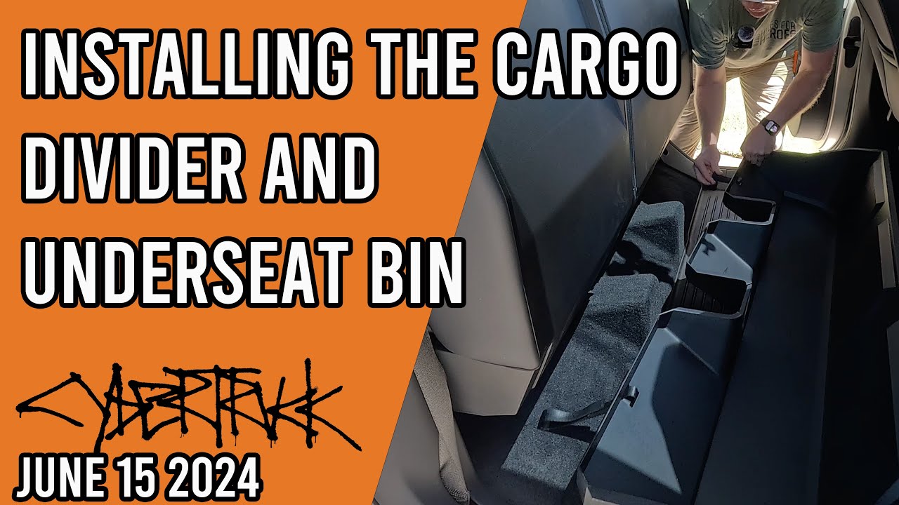 Cybertruck Replacement Cargo Divider and Underseat Storage Installation