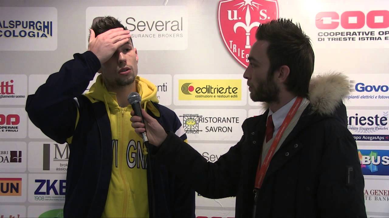 12&deg; Giornata Unione Triestina 2012 Vs Pro Cervignano = 1-0 Intervista Panozzo (Pro Cervignano)