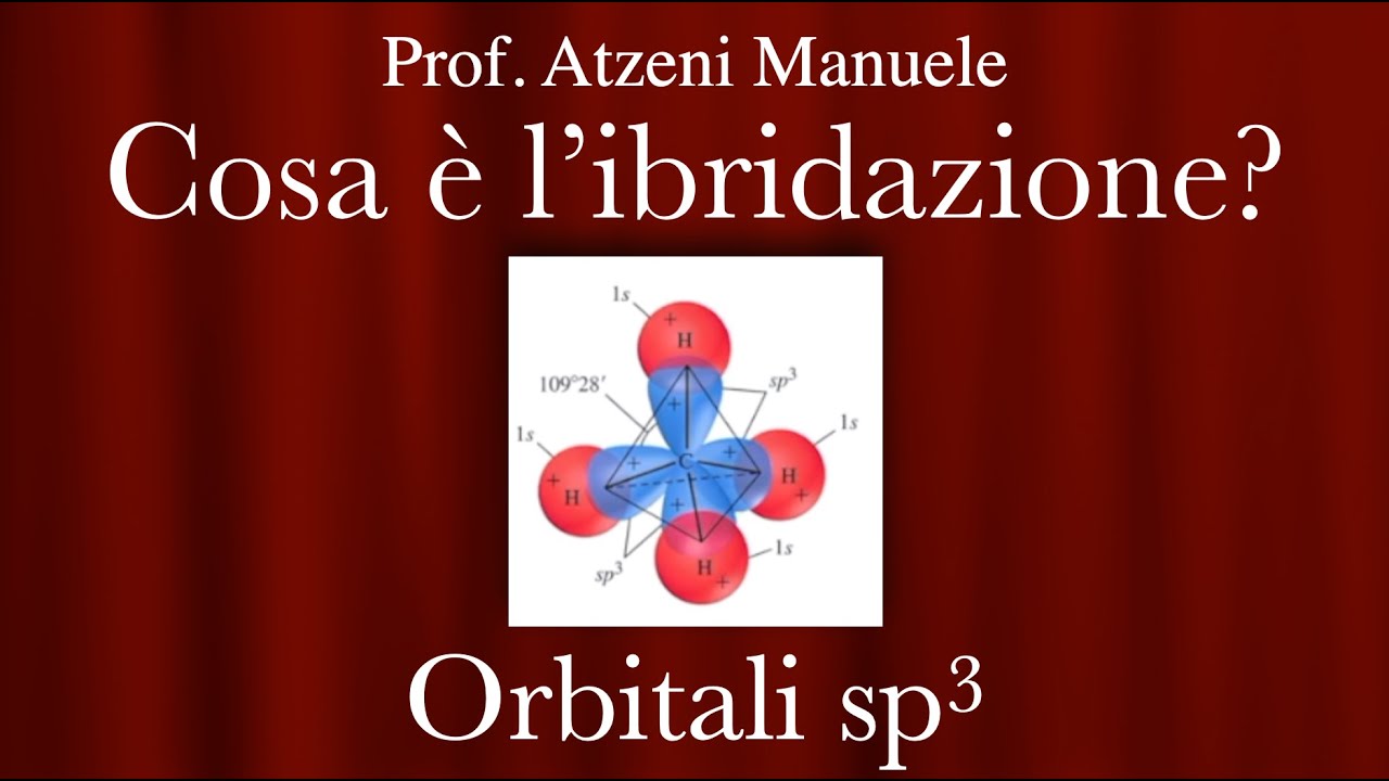 Cosa è l'ibridazione? Orbitali sp3 @ProfAtzeni