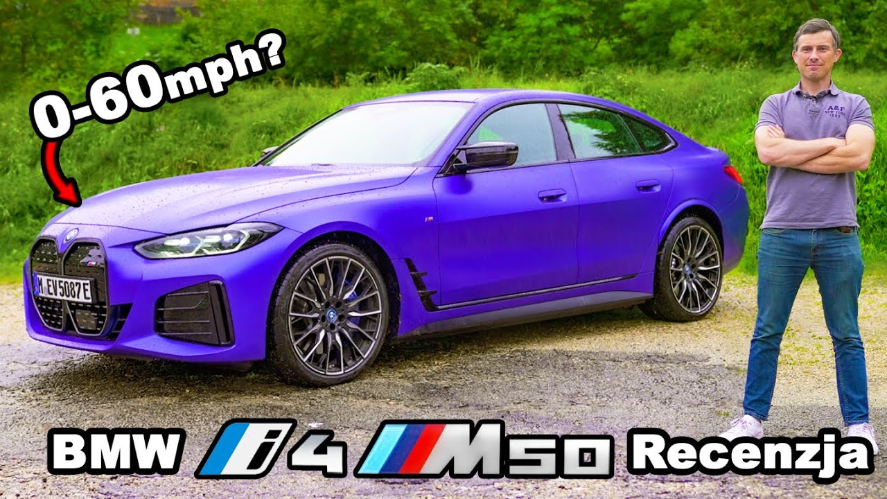 BMW i4 M50 recenzja - sprawdźmy, czy jest szybszy od 0 do 60mph od M3!
