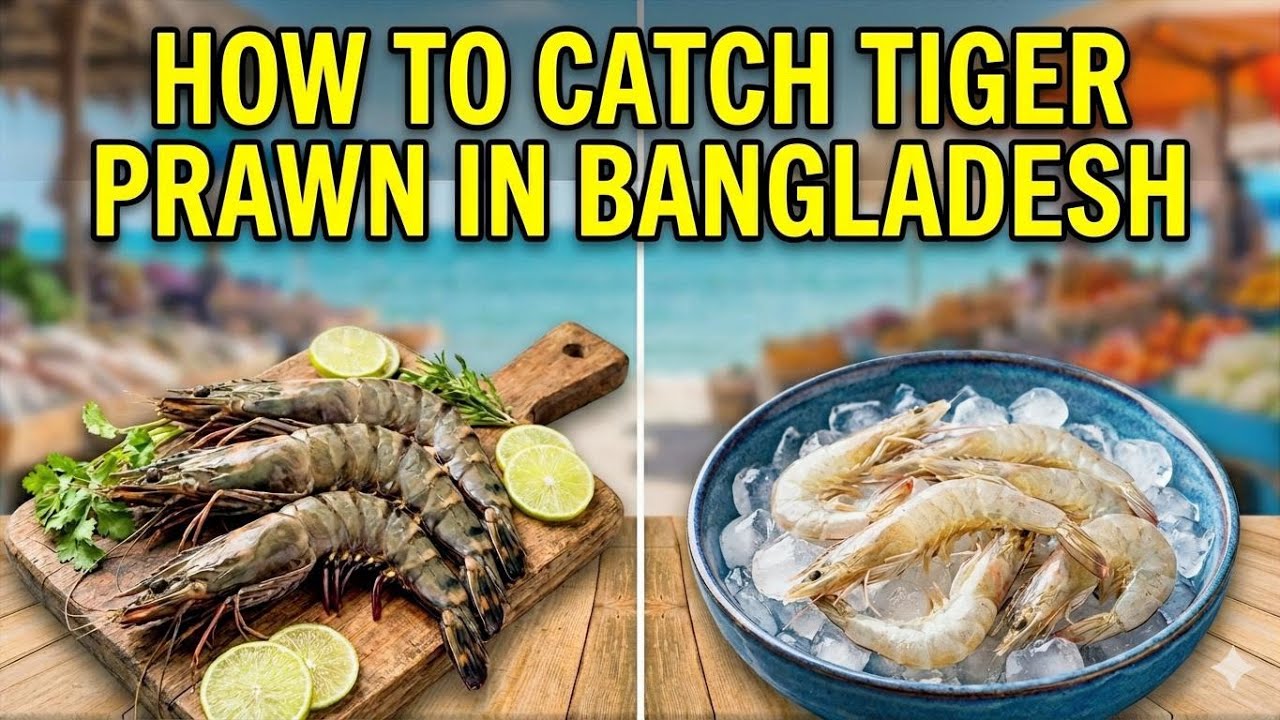 চিংড়ি ধরে বিক্রি করলাম