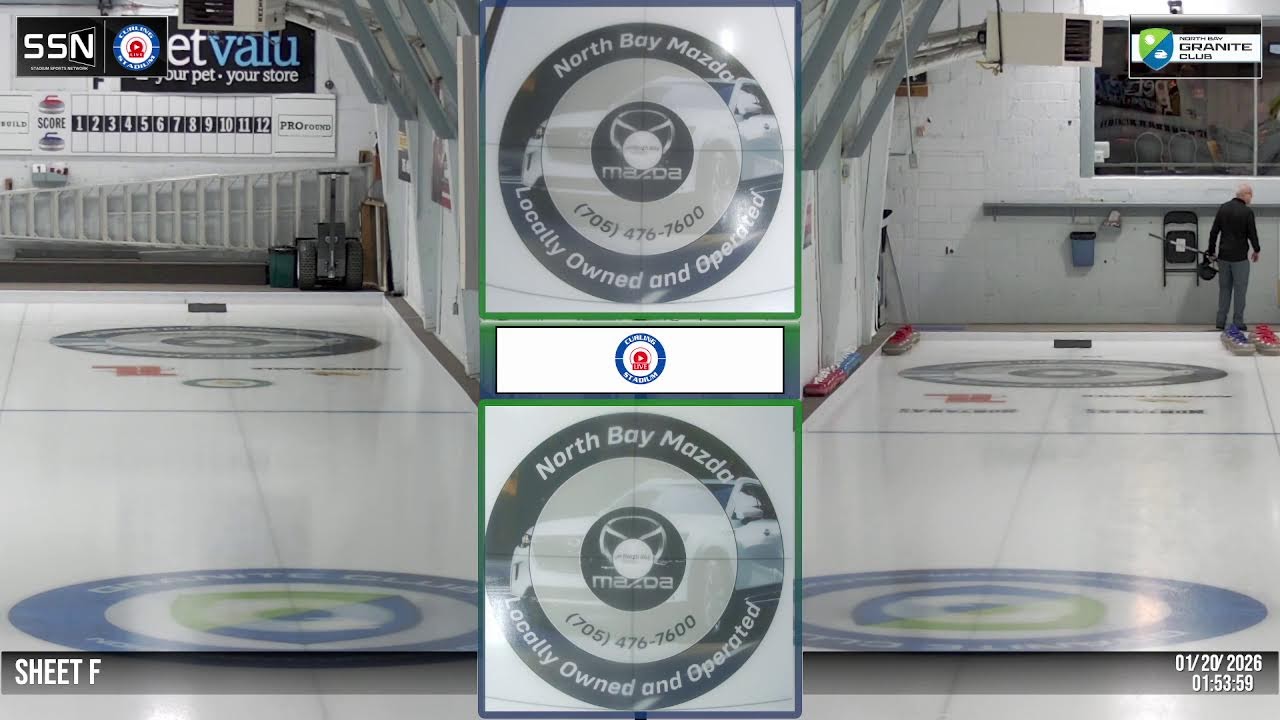 DWM Masters Bonspiel Draw #1, SHEET F | 01-20-26