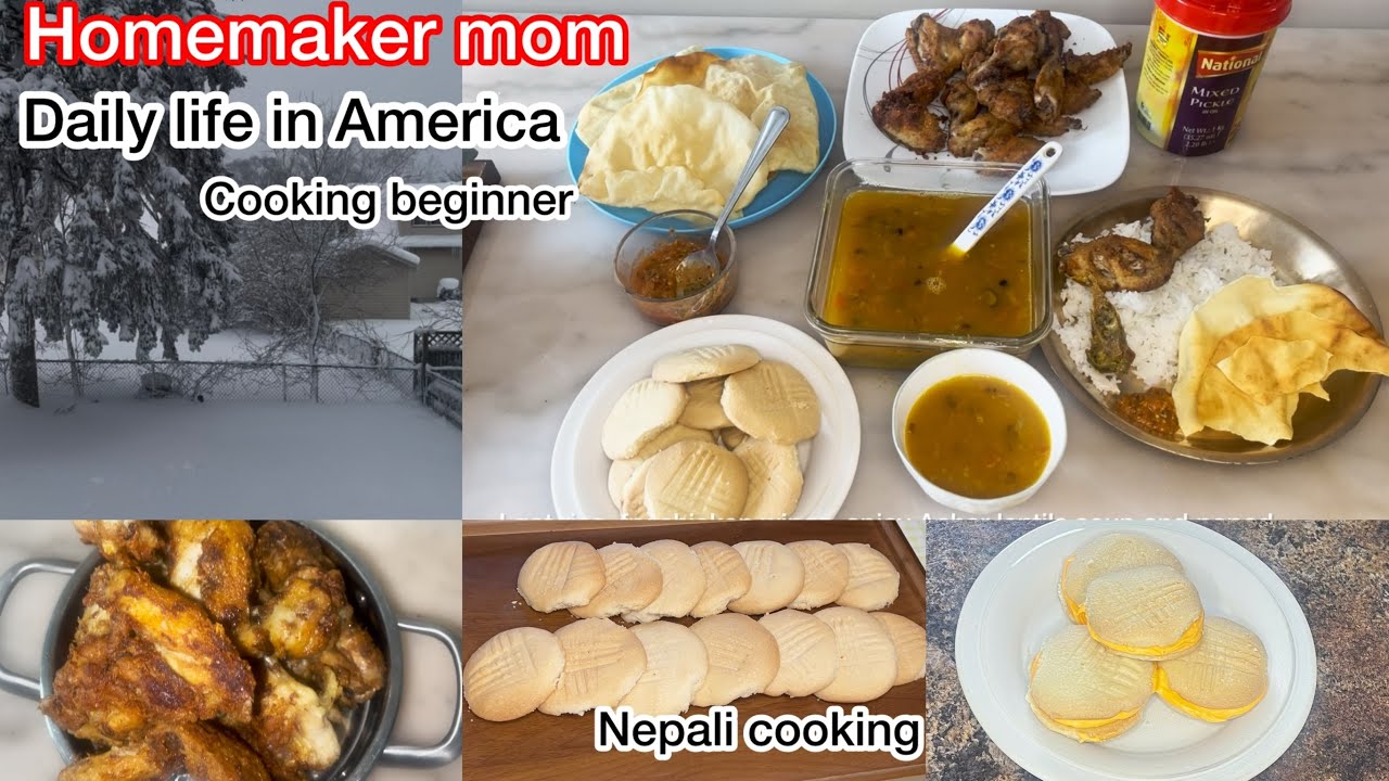 Morning routine. Silent Cooking beginner video. Chicken, lentils & cookies.