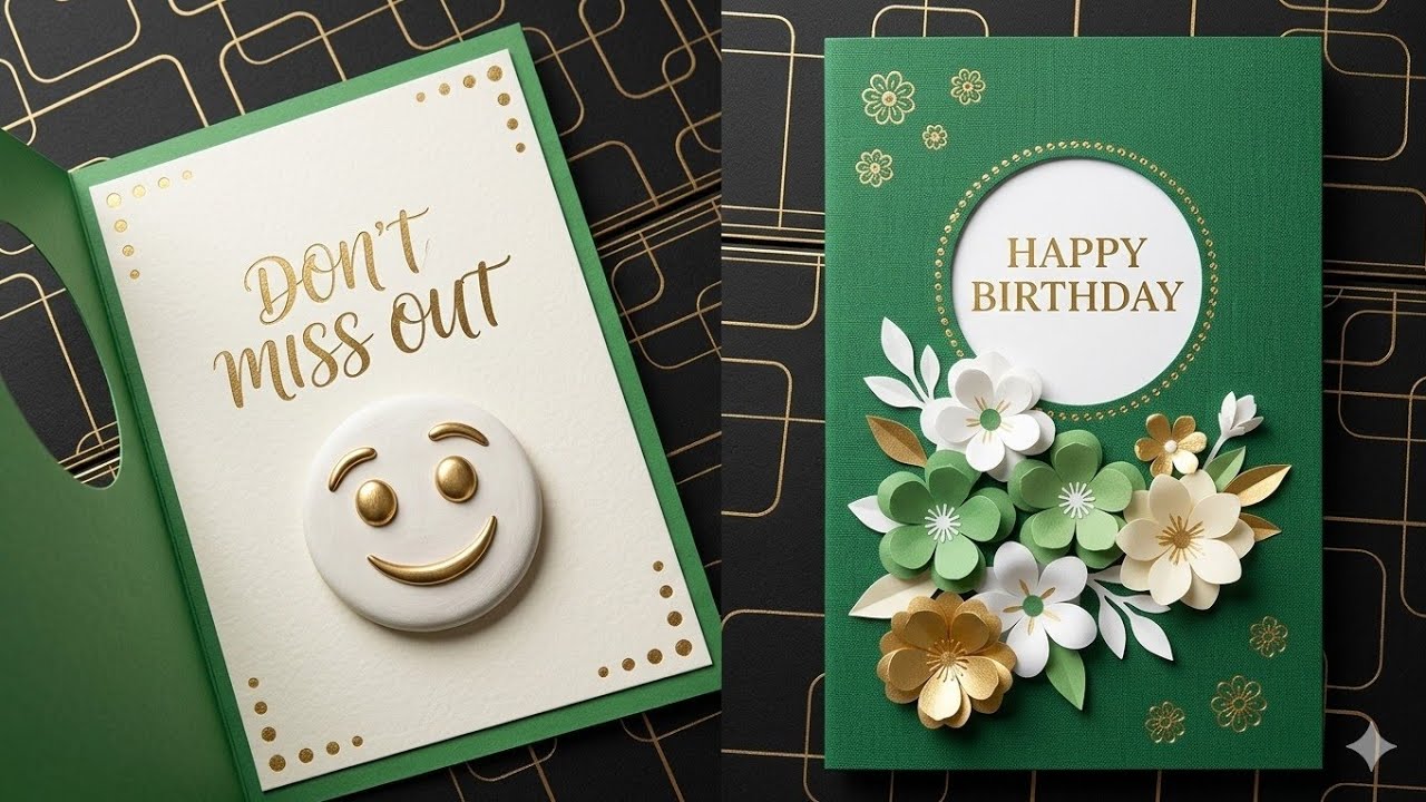 DIY birthday card ideas / Handmade birthday cards / DIY cute birthday card