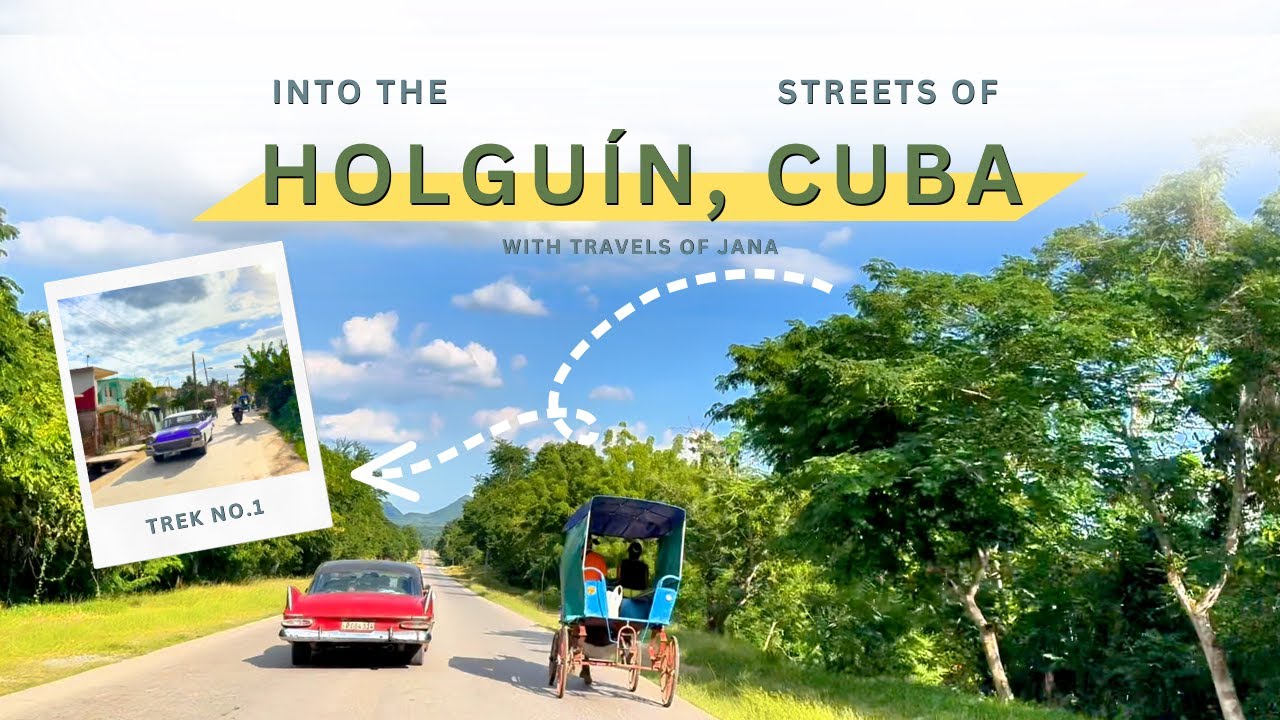 Cuban Streets in Motion: A Drive Through Holguín Cuba | Relaxing City Tour