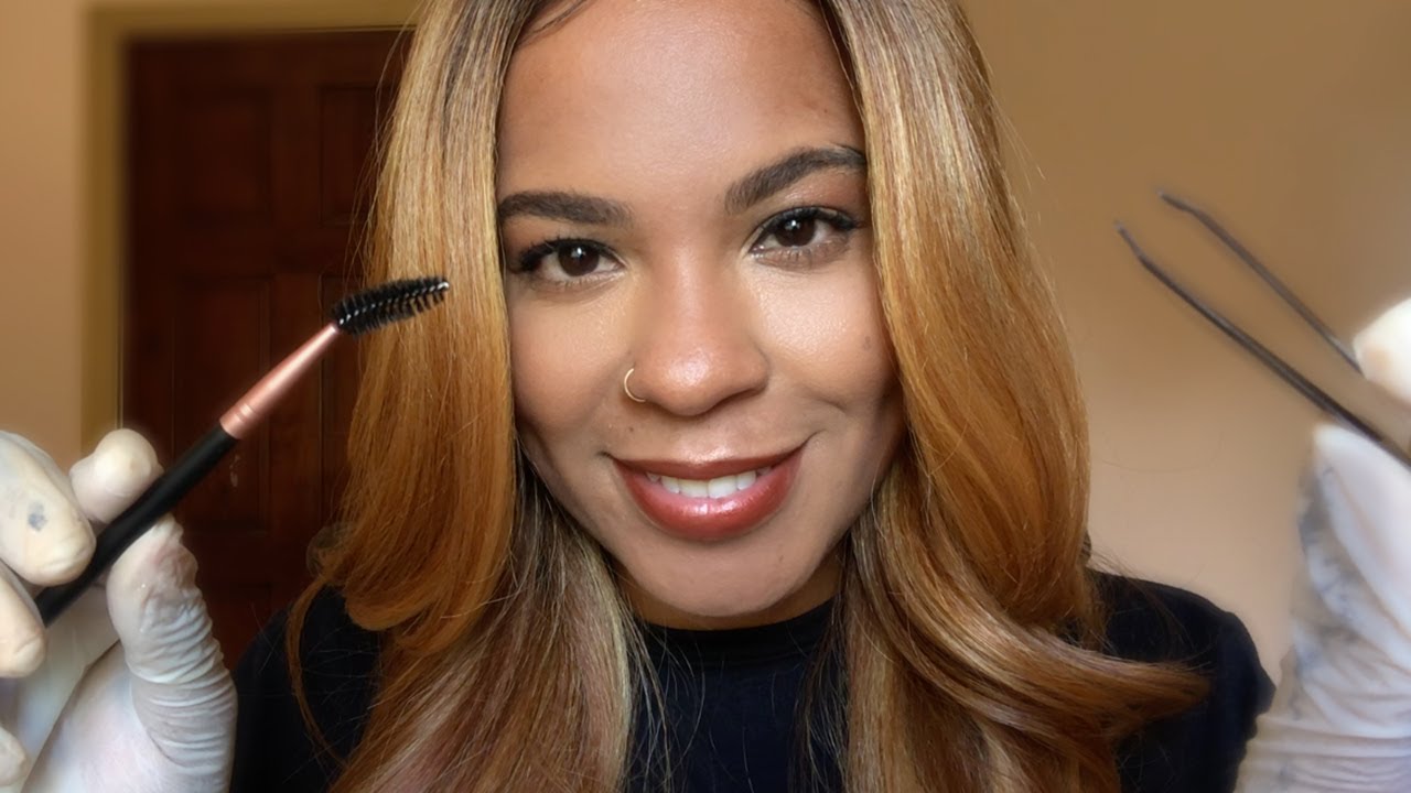ASMR Jamaican Accent - Eyebrow Lamination + Tweezing (Personal Attention Roleplay)
