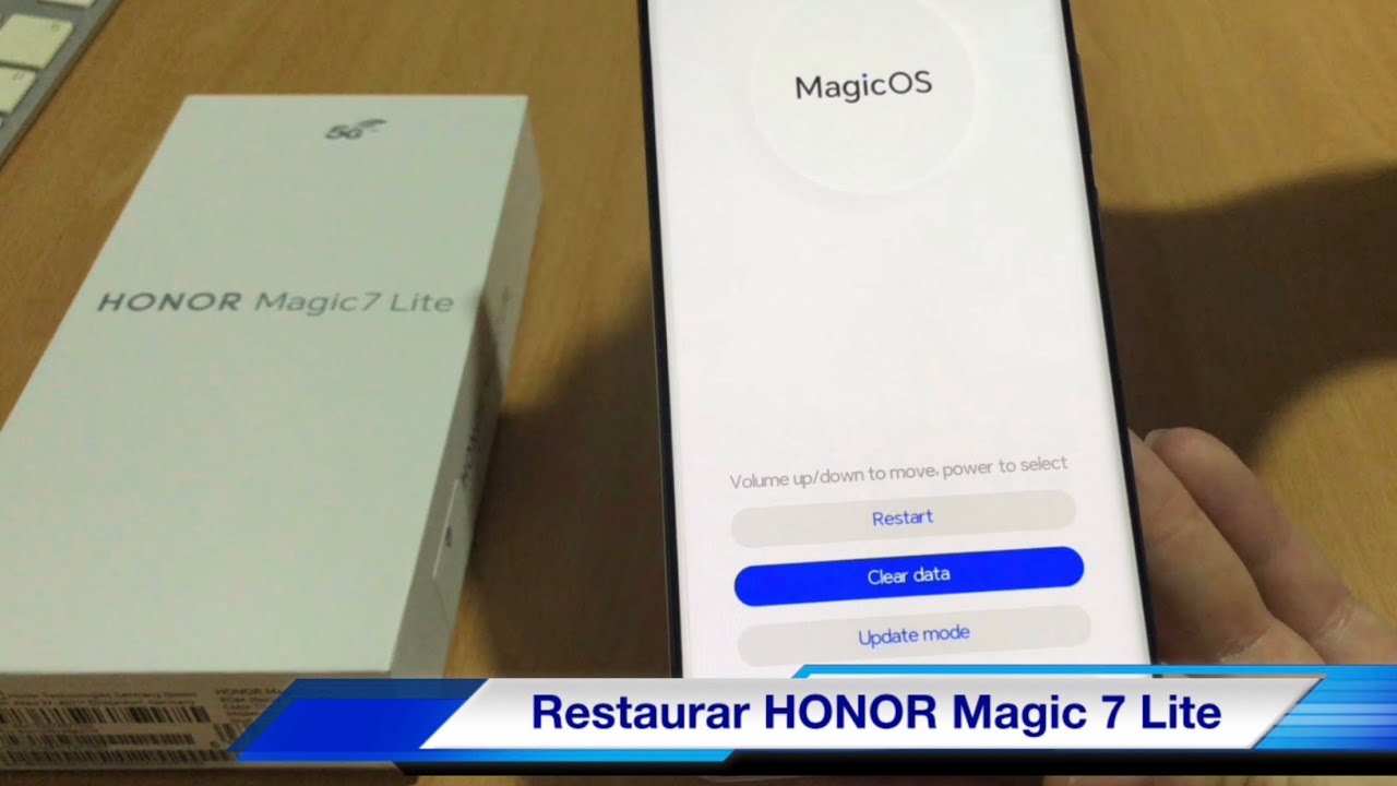 Restaurar de fabrica Formatear HONOR Magic 7 lite Hard Reset