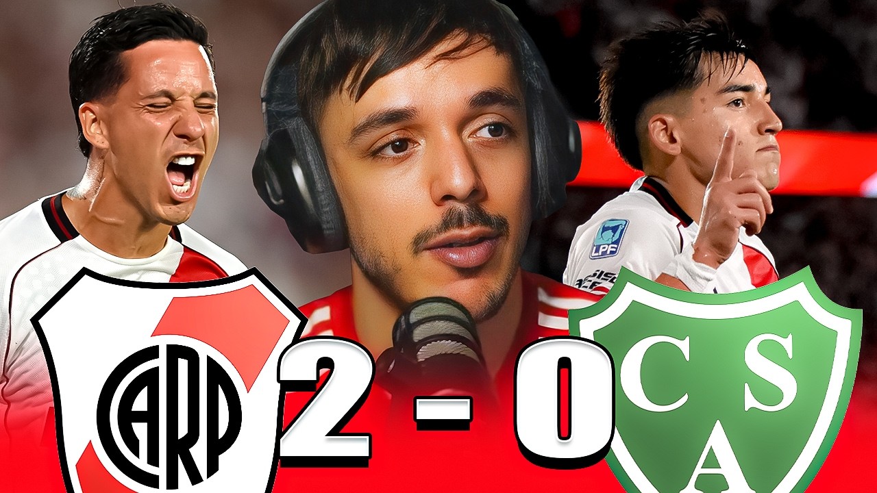 RIVER 2-0 SARMIENTO: MONTIEL FIGURA, FIRME MORENO, BIEN SUBIABRE. SEGUIMOS!!!! / BENITO SDR