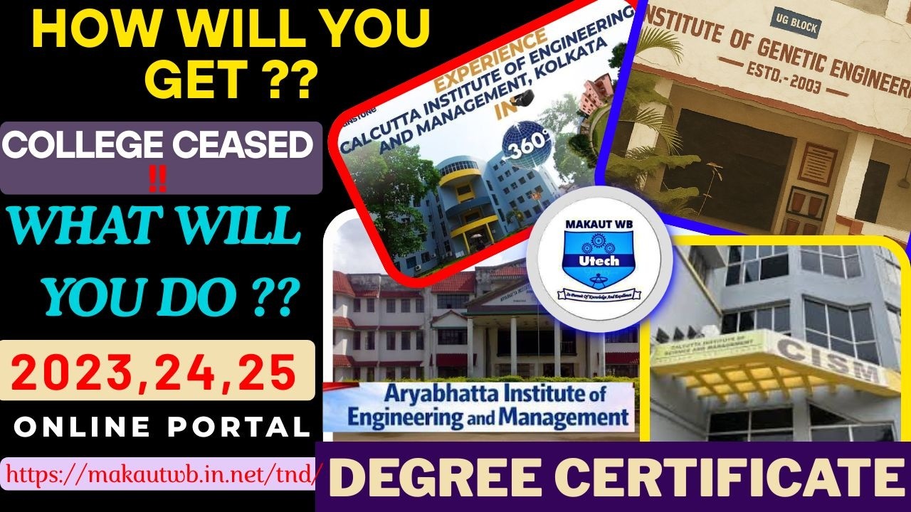 MAKAUT || CERTIFICATE DISTRIBUTION || CLOSED COLLEGE #makaut #degreecertificate #affiliatedcollege