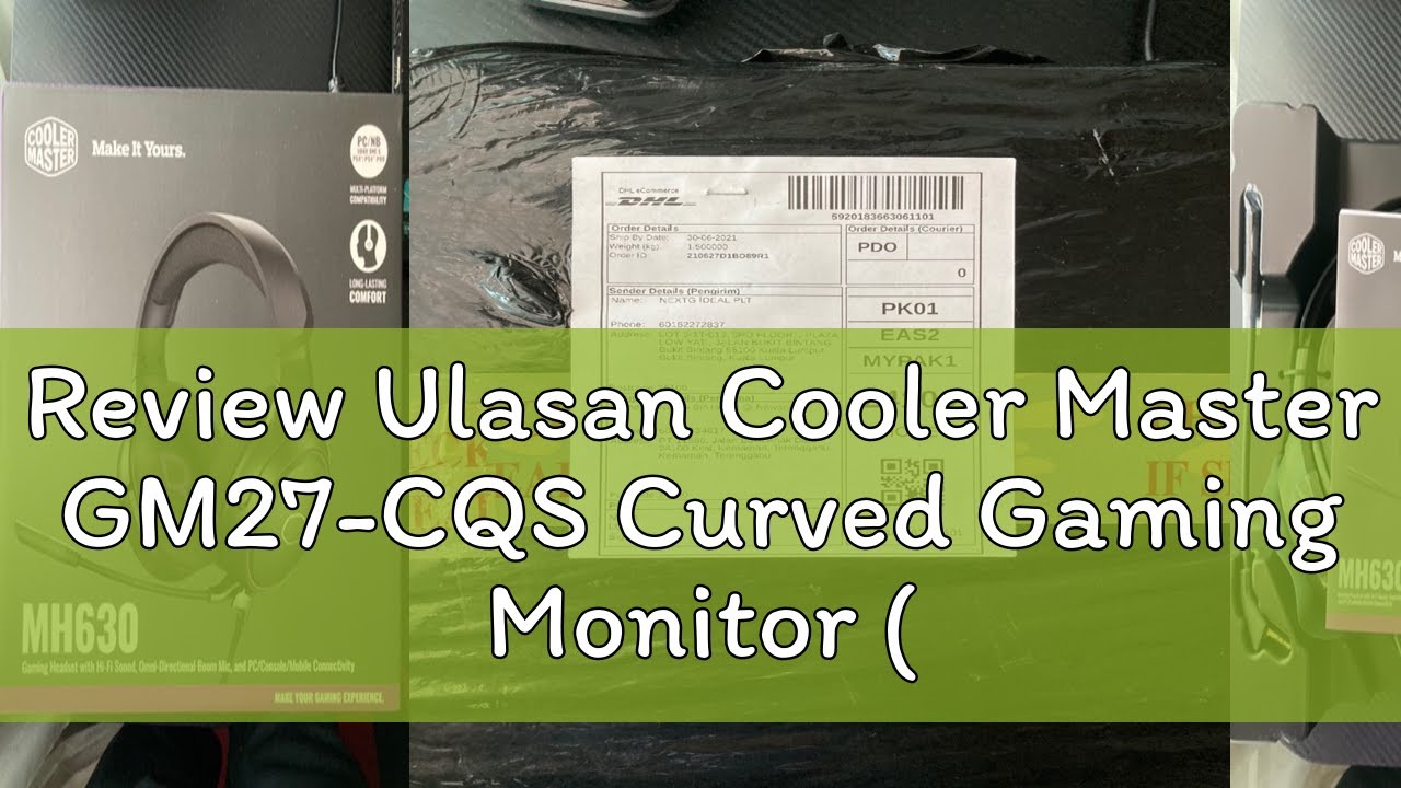 Review Ulasan Cooler Master GM27-CQS Curved Gaming Monitor (VA, 2K WQHD, 170Hz, 0.5ms)