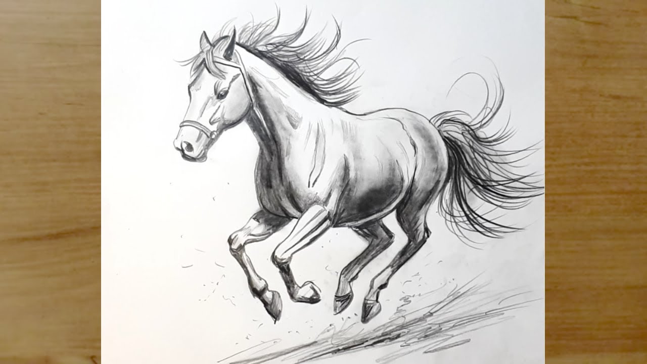 At Resmi Nasıl &Ccedil;izilir | Adım Adım At &Ccedil;izimi | Karakalem &Ccedil;izimleri | How To Draw Horse