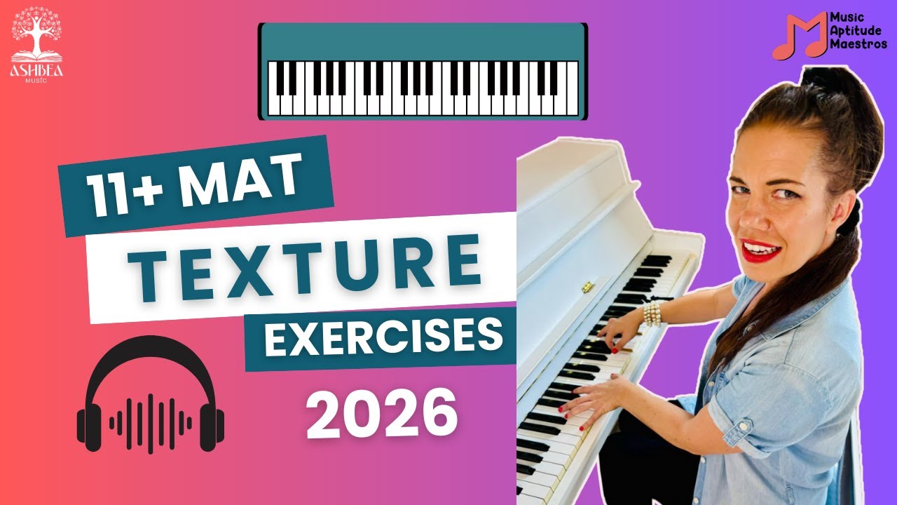 11+ Music Aptitude Test 2026: TEXTURE (HARMONY/CHORDS) | 20 Essential Texture Exercises 🎵