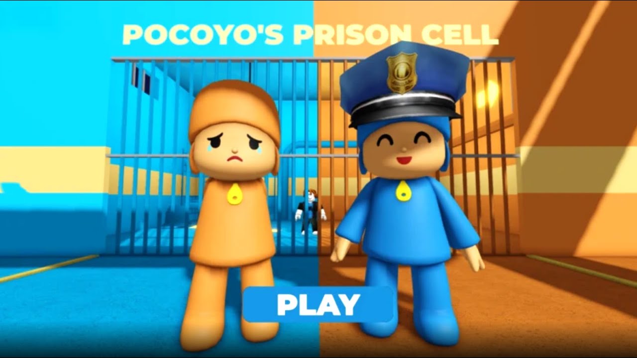 POCOYO PRISONER VS POLICE PRISON RUN (OBBY)..