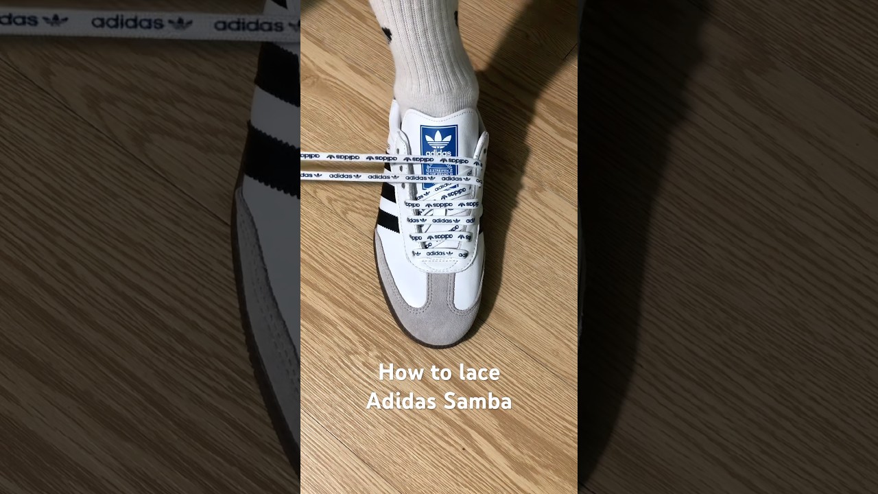 How to lace Adidas samba #sneakers #shoes #adidas