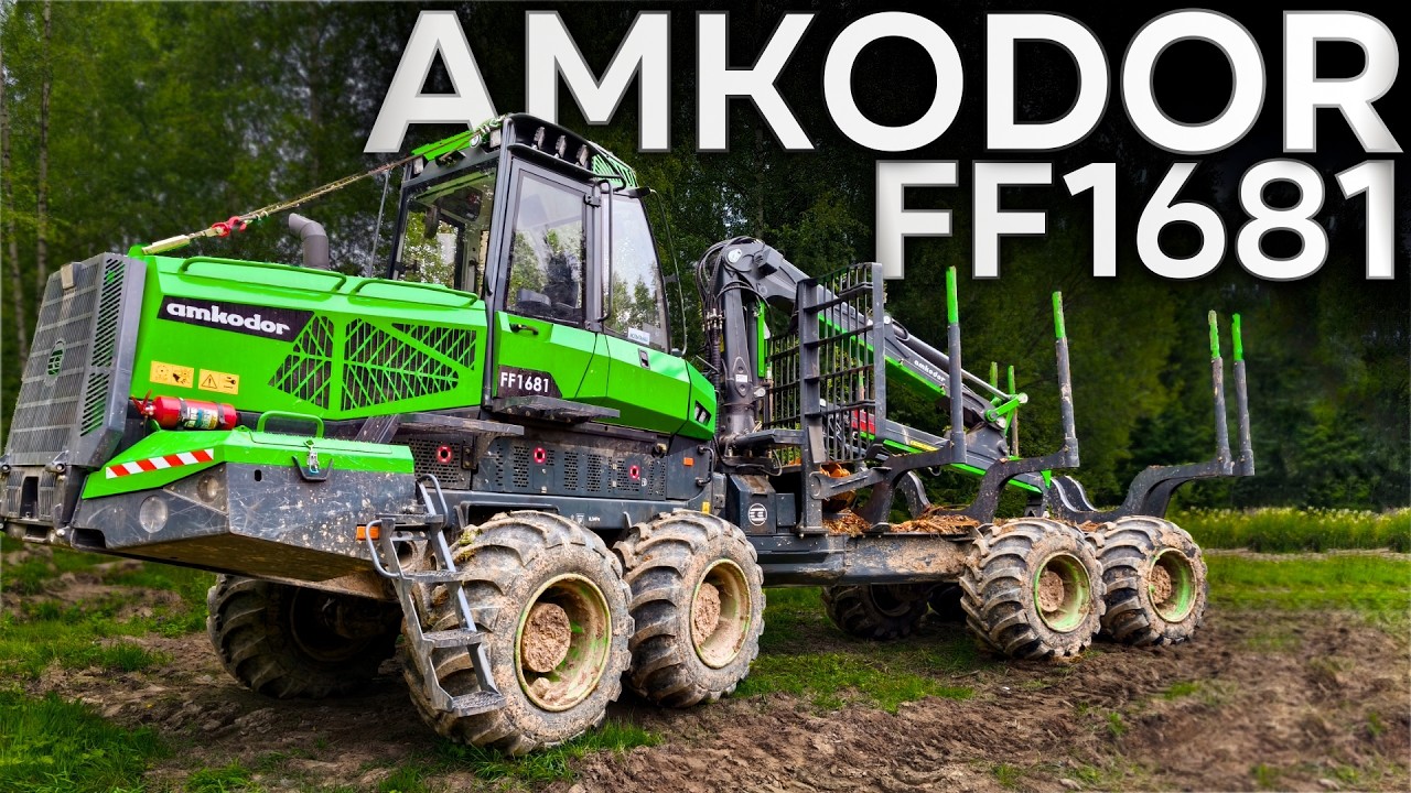 Новый форвардер Amkodor FF1681 #лесозаготовка #харвестер #форвардер #logging