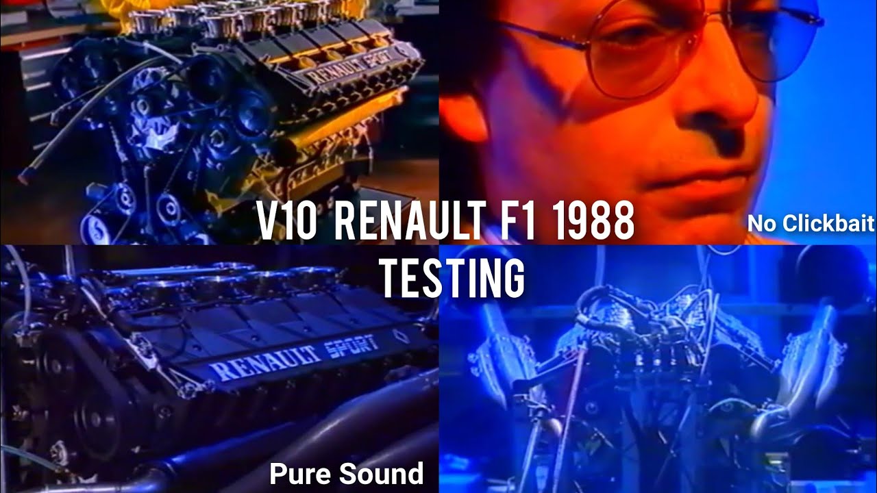 Renault RS1 V10 F1 1988 Pure Sound Early V10 Testing
