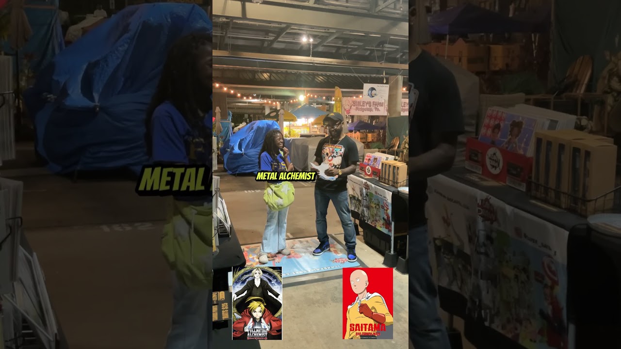 Asking Guest at the Market what’s their favorite anime?
