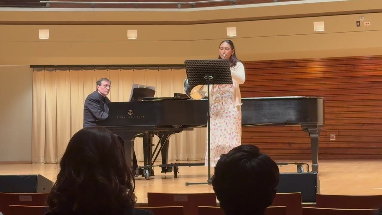 Miranda Dominguez, horn & Bob Saul, piano:   Les Adieux by Franz Strauss; 2/21/26 NCC Honors Recital