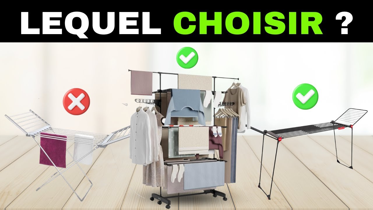 ✅ Les 7 Meilleurs Étendoirs à Linge [2026] 👕 Comparatif Séchoir Pliable & Solide