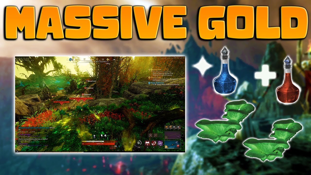 MASSIVE GOLD FROM THIS RARE RESOURCE! Experience & Gold Farm! Epics and Rares! | New World!