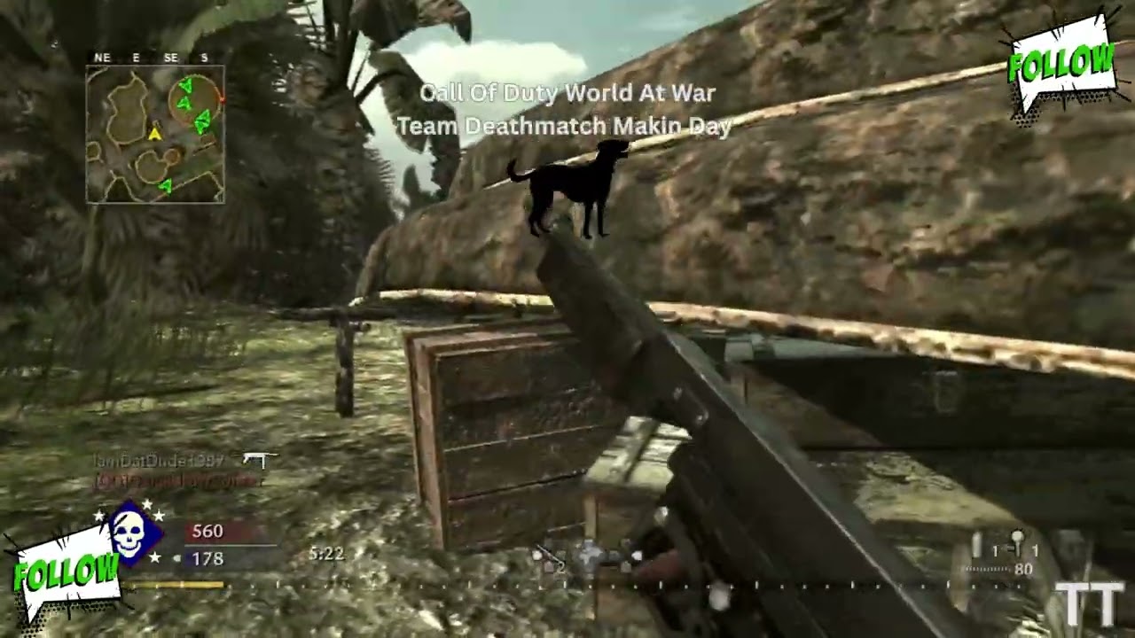 Call Of Duty World At War Team Deathmatch Makin Day - Dogs - [Tina Torment] COD Gameplay PS3