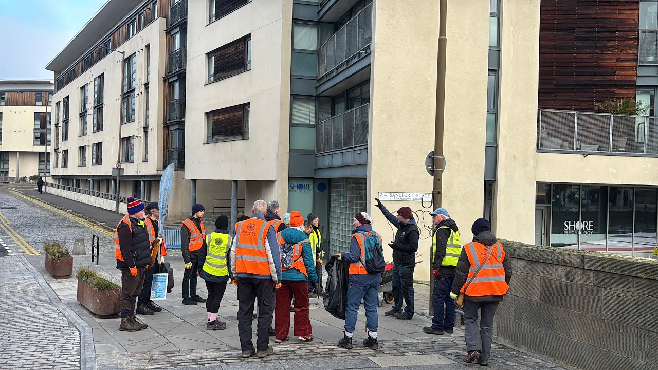 Первая в 2026 году акция по очистке территории, организованная фондом Water of Leith Conservation...