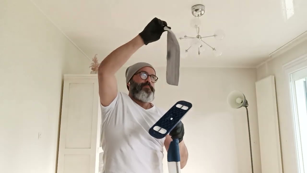 Nettoyage plafond tendu#lidl #nettoyage #plafond #tutorial#services#fyp#bricolage#