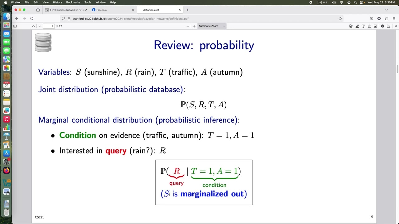 Tuần 7.3 Bayesian networks: definition., AI Principle, CS221