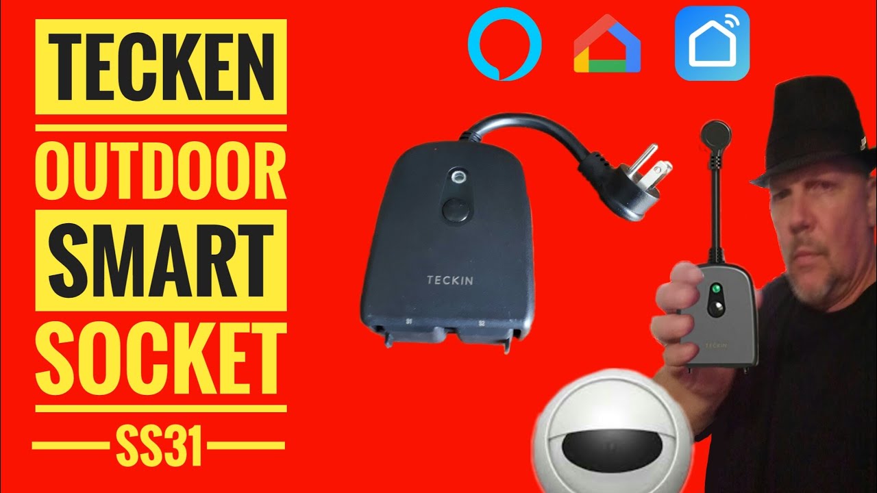 Teckin Outdoor Smart Outlet Smart Plug SS31 IP44 Water rated work with Smart Life Alexa Google Home