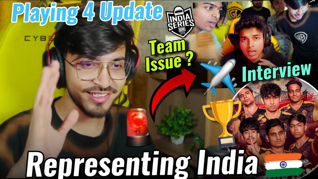 Godl Lineup Update For BGIS R4🚨 Admino On Team Issue ? 😳Confident💛 Godl PU Champions 🏆 Represent 🇮🇳