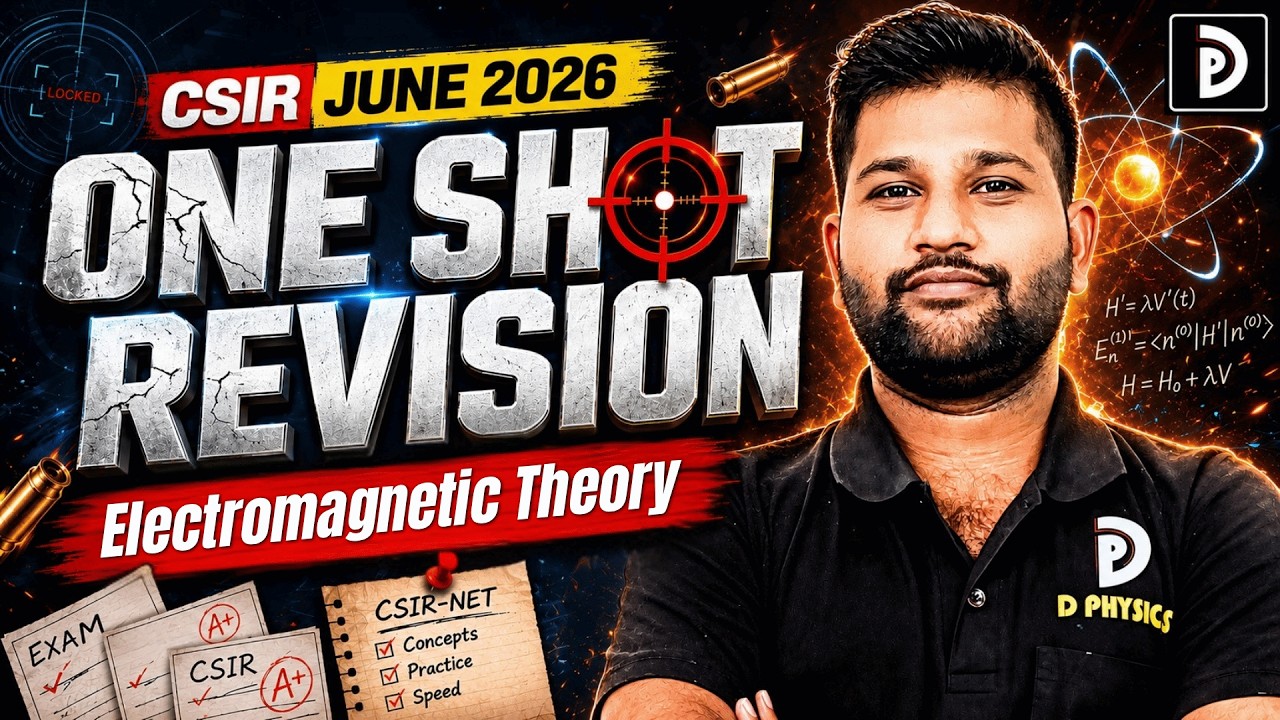 CSIR-NET June 2026 | One Shot Revision | Electromagnetic Theory | D PHYSICS