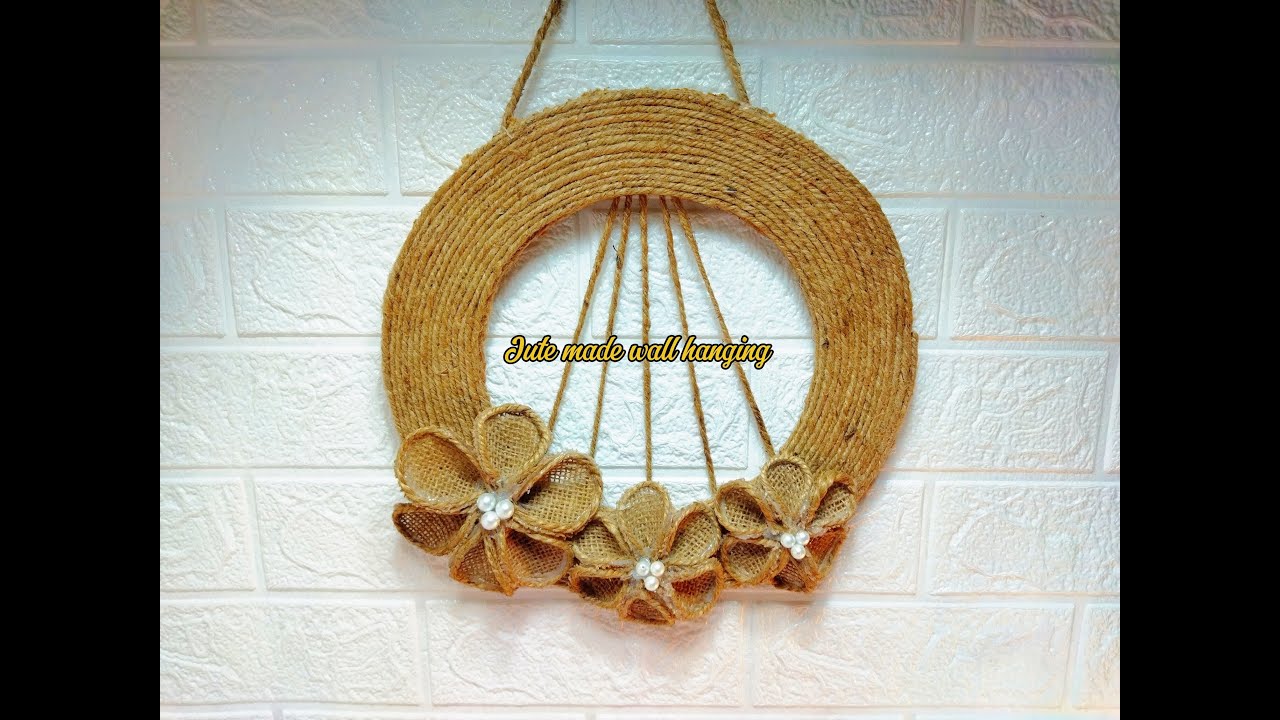 Easy Jute-made wall hanging | Creative Craft Idea from Cardboard | DIY Idea From Jute.