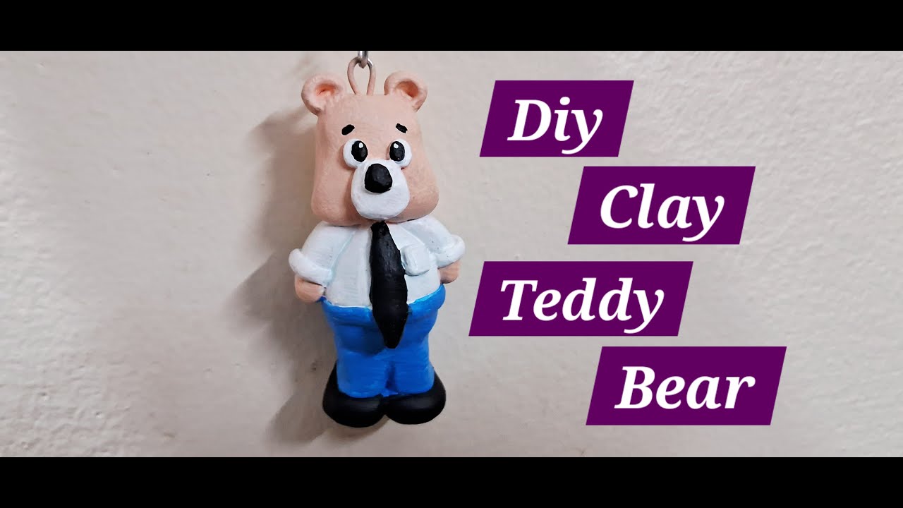 DIY Teddy bear | clay art | cute teddy