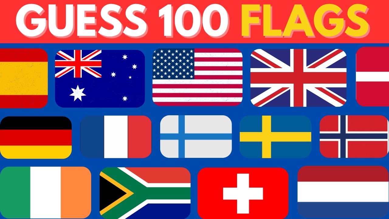 Ultimate 100 Country Flags Quiz Challenge | Guess the Flag | How Many Can You Name?