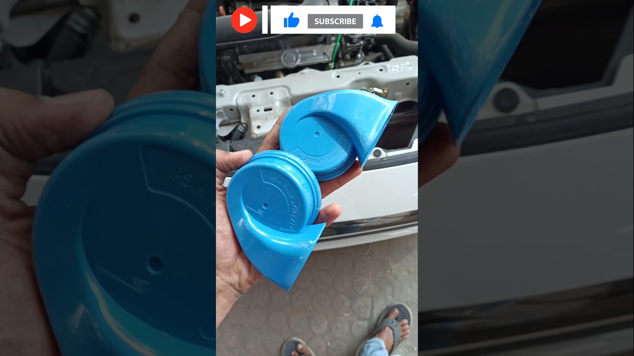 Trumpet horn installed in baleno 2024 #horn #carporium #shortvideo #shorts
