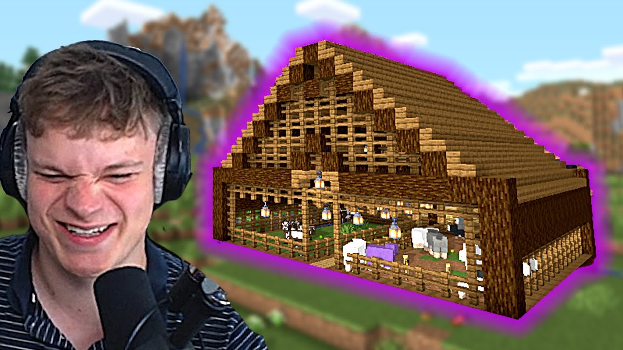 BYGGER EN KÆMPE STALD TIL MINE DYR - Minecraft: ep 80