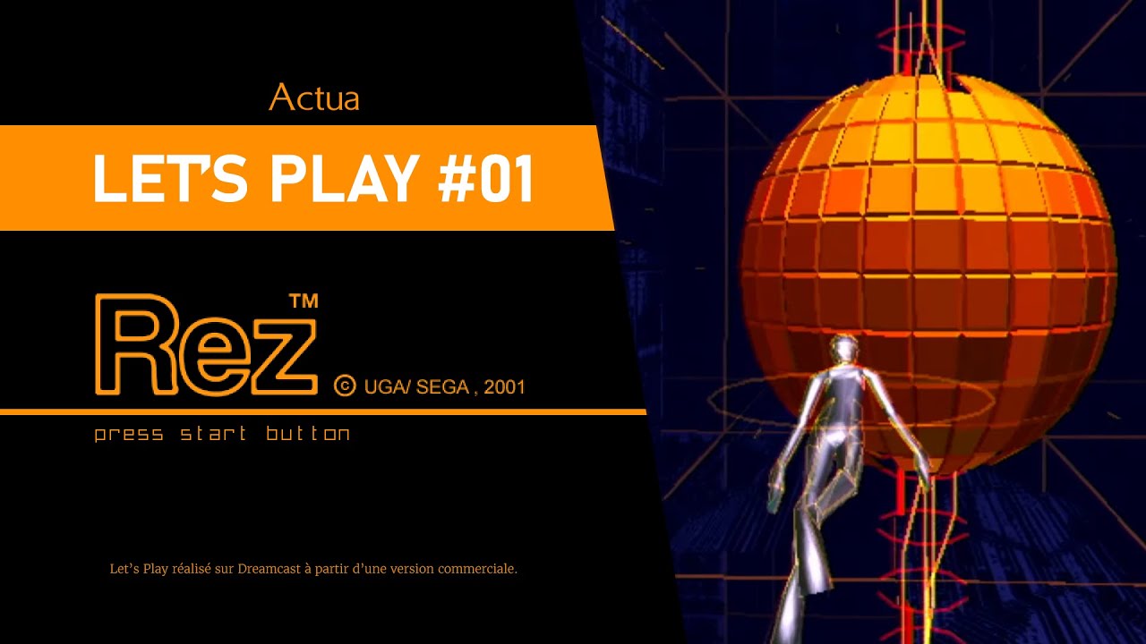 Rez | Découverte du plus grand chef-d'œuvre de SEGA - Area1 et area2 | Let's Play #01 -  Vendredream