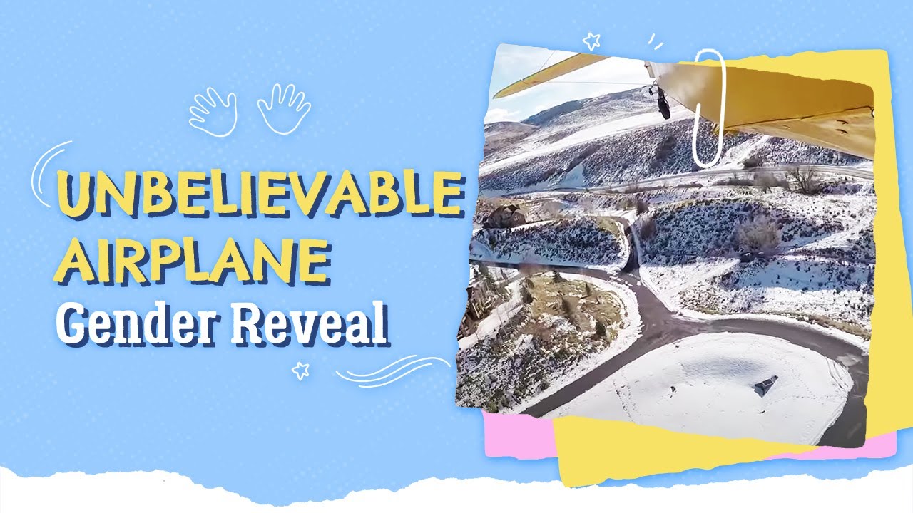 Unbelievable Airplane Gender Reveal!