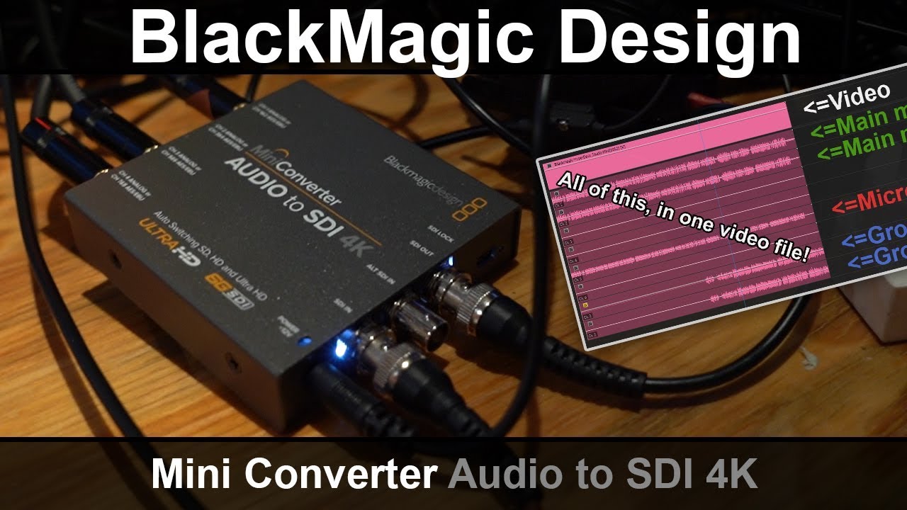 BlackMagic Design Mini Converter Audio to SDI 4K review