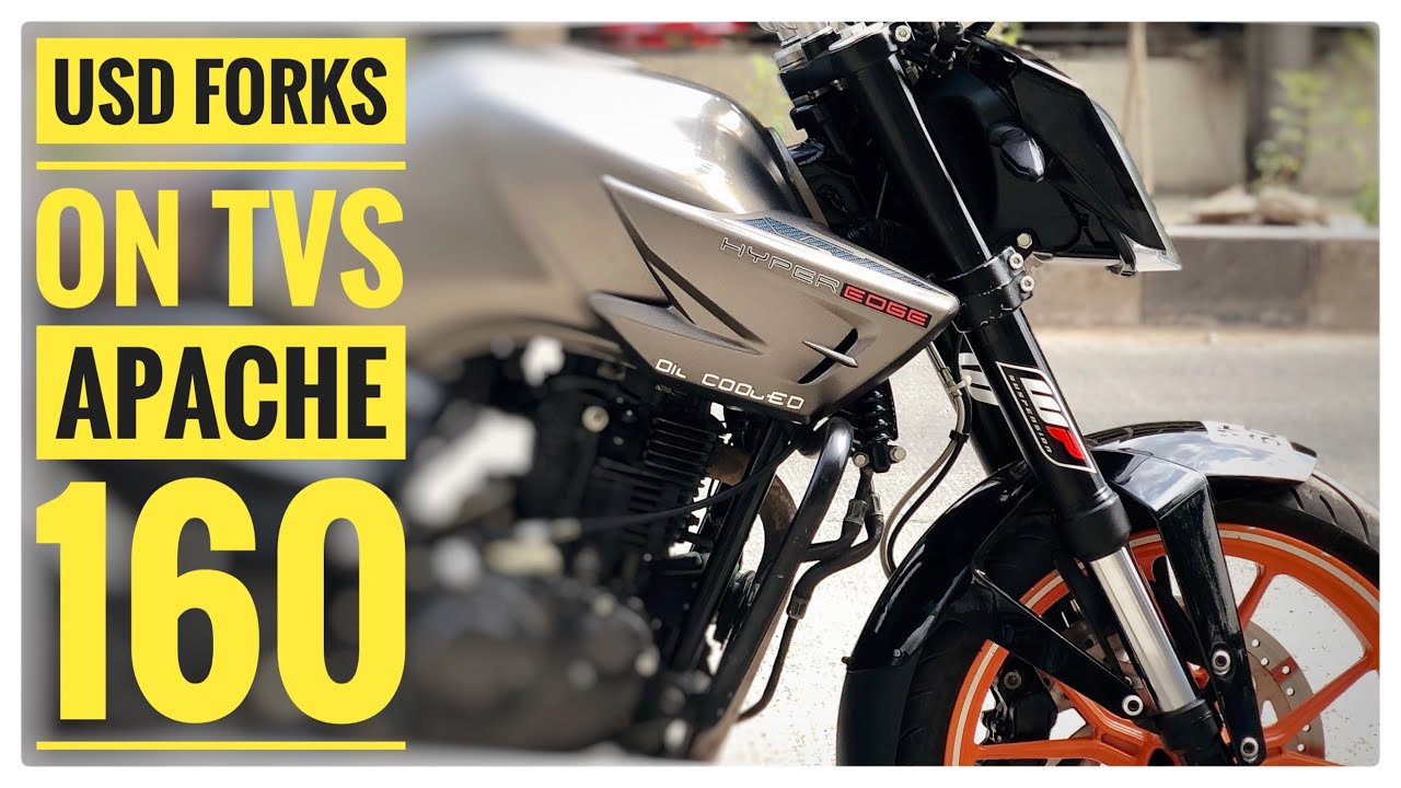 How To Install USD Forks on TVS Apache RTR 160 Hyper Edge